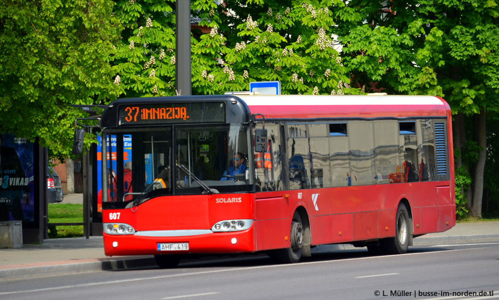 Литва, Solaris Urbino II 12 № 607