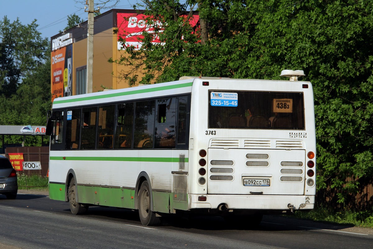 Санкт-Петербург, ЛиАЗ-5256.60 № 3743