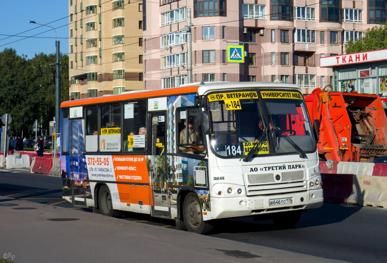 Санкт-Петербург, ПАЗ-320402-05 № В 646 ТС 178