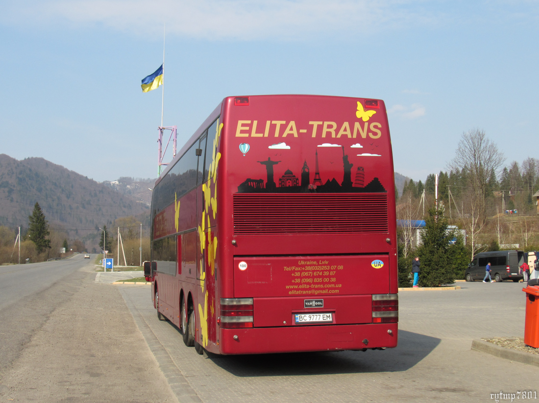 Lvov region, Van Hool TD927 Astromega Nr. BC 9777 EM