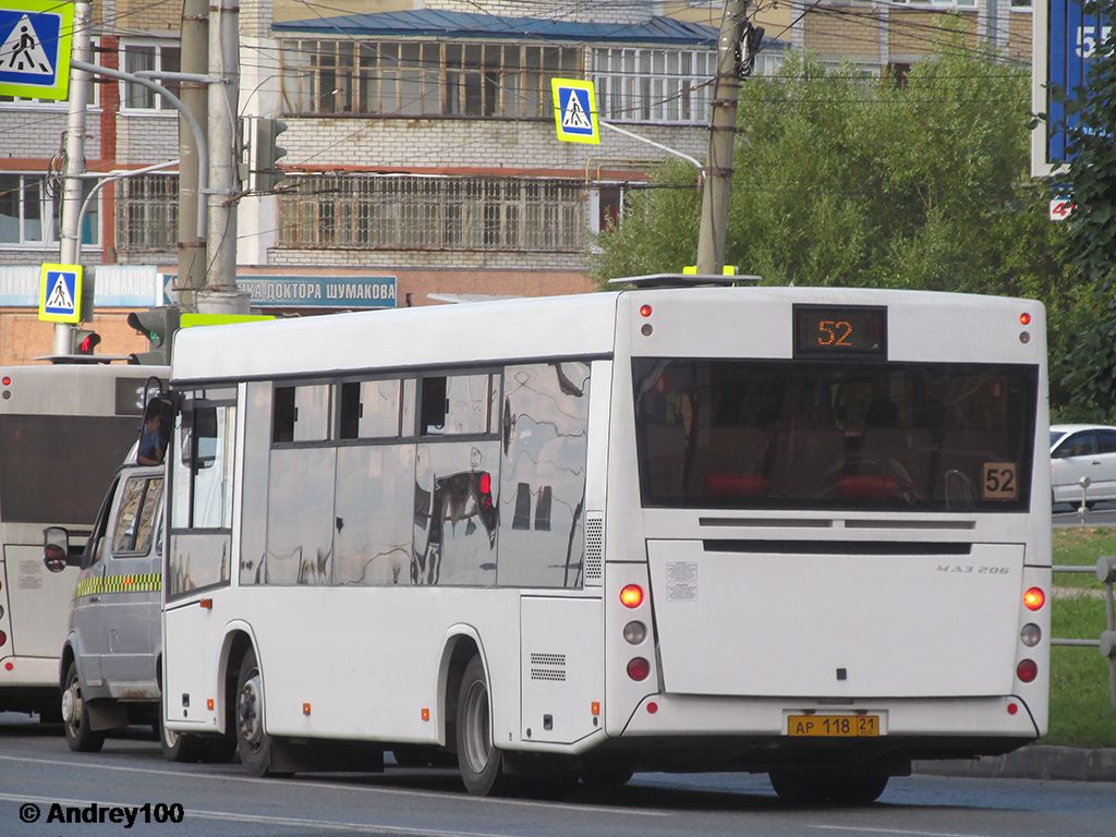 Чувашия, МАЗ-206.086 № АР 118 21