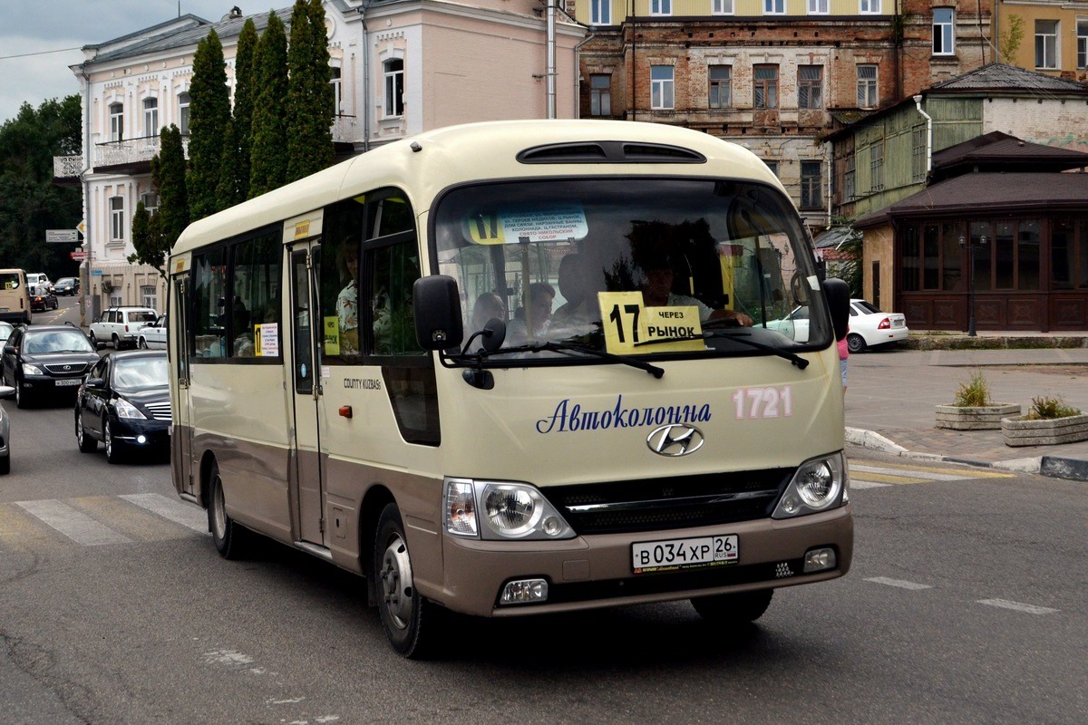 Ставропольский край, Hyundai County Kuzbass № В 034 ХР 26