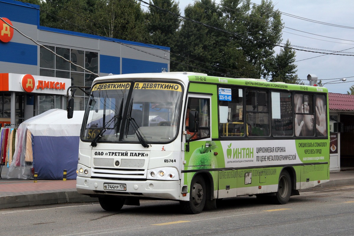 Санкт-Петербург, ПАЗ-320402-05 № В 744 РР 178