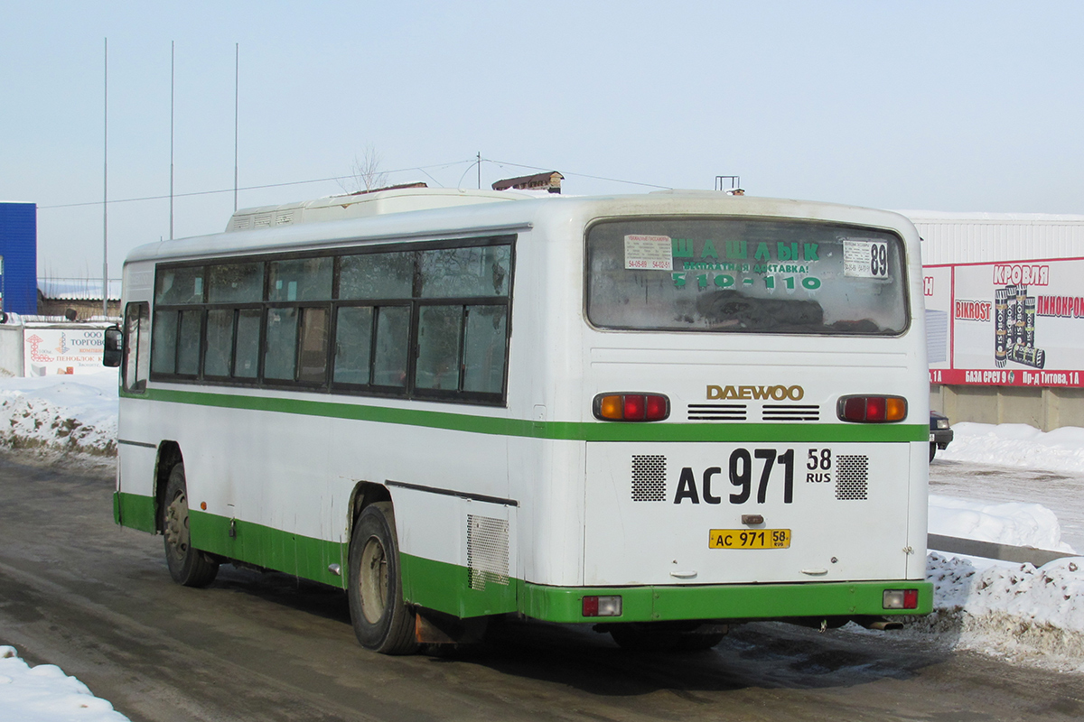 Пензенская область, Daewoo BS106 Royal City (Busan) № АС 971 58