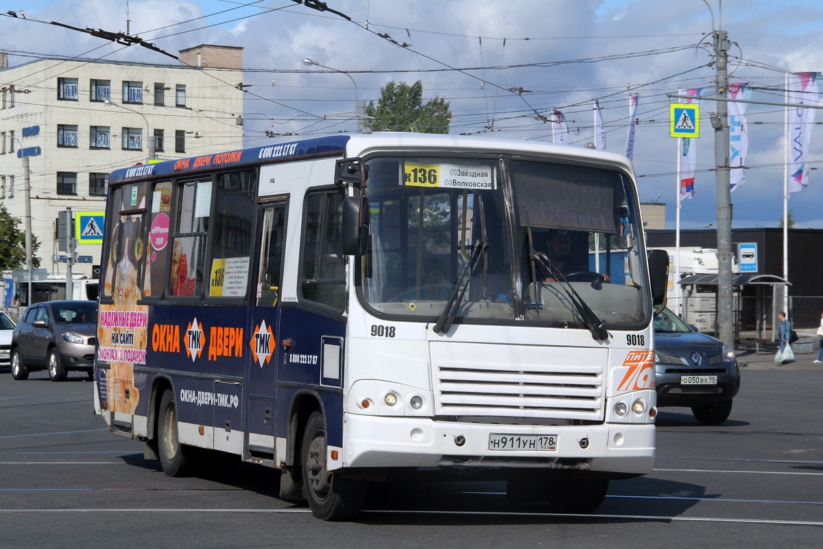 Санкт-Петербург, ПАЗ-320402-05 № 9018