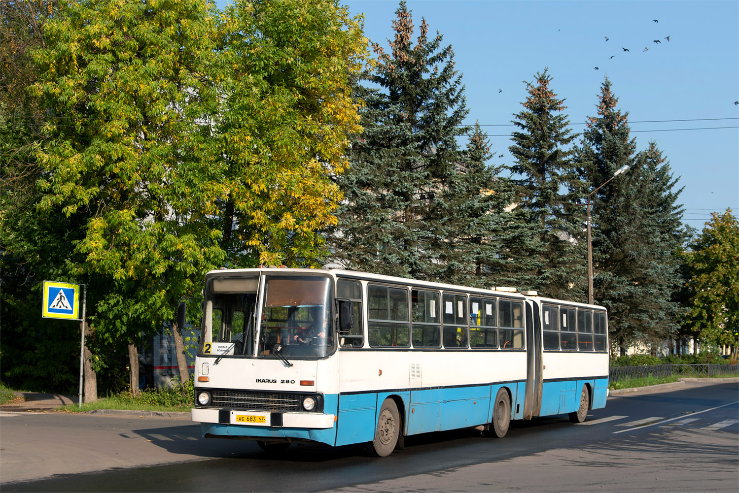 Leningrad region, Ikarus 280.33O # АЕ 683 47