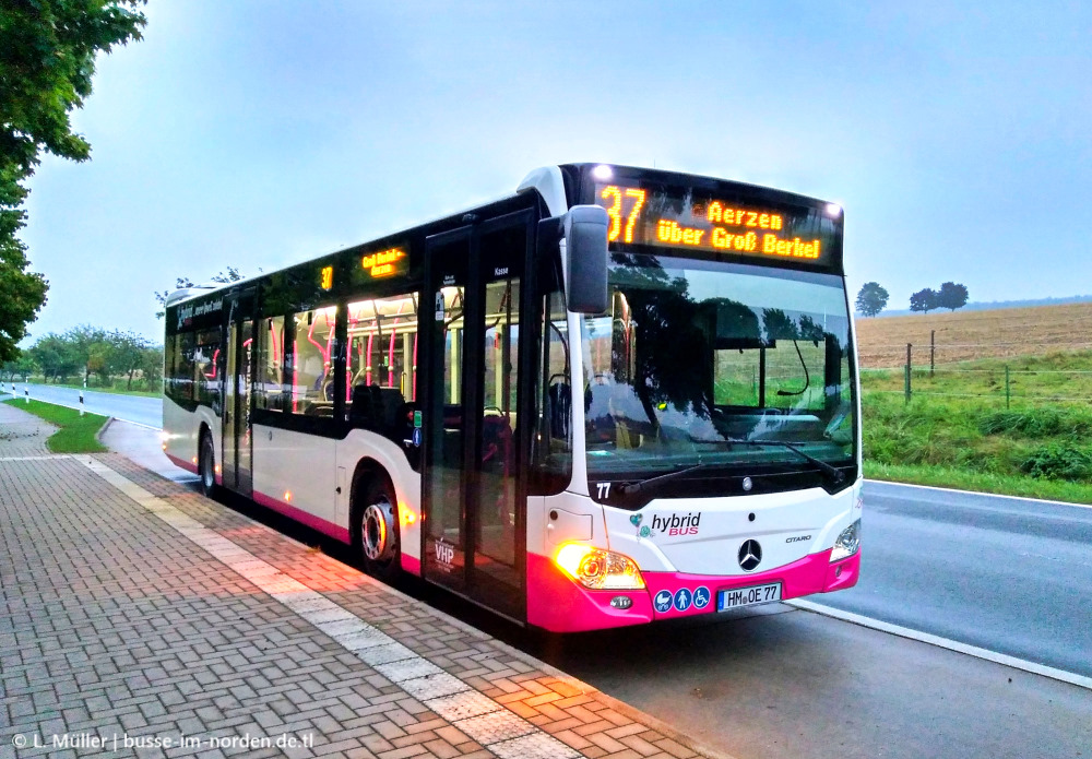 Нижняя Саксония, Mercedes-Benz Citaro C2 hybrid № 77