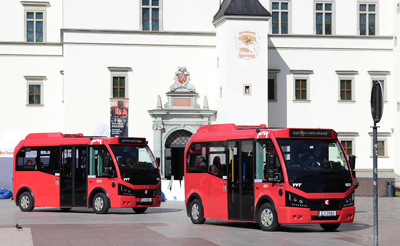 Литва, Karsan Jest Electric № 4612; Литва, Karsan Jest Electric № 4611