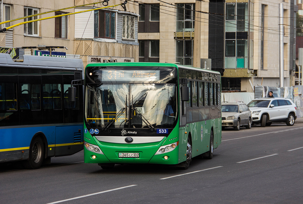 Алматы, Yutong ZK6118HGA № 533