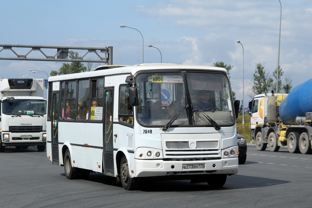 Санкт-Пецярбург, ПАЗ-320412-05 № 7589