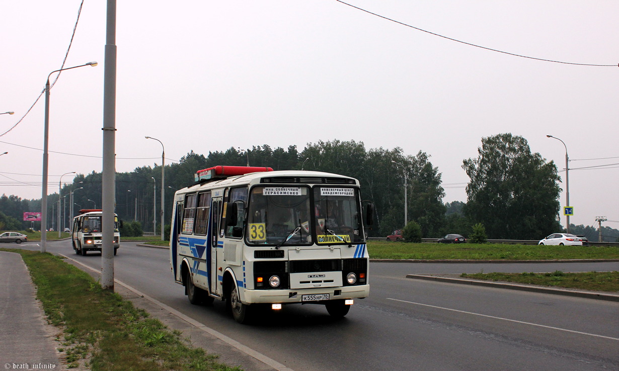 Томская область, ПАЗ-32054 № К 555 НР 70