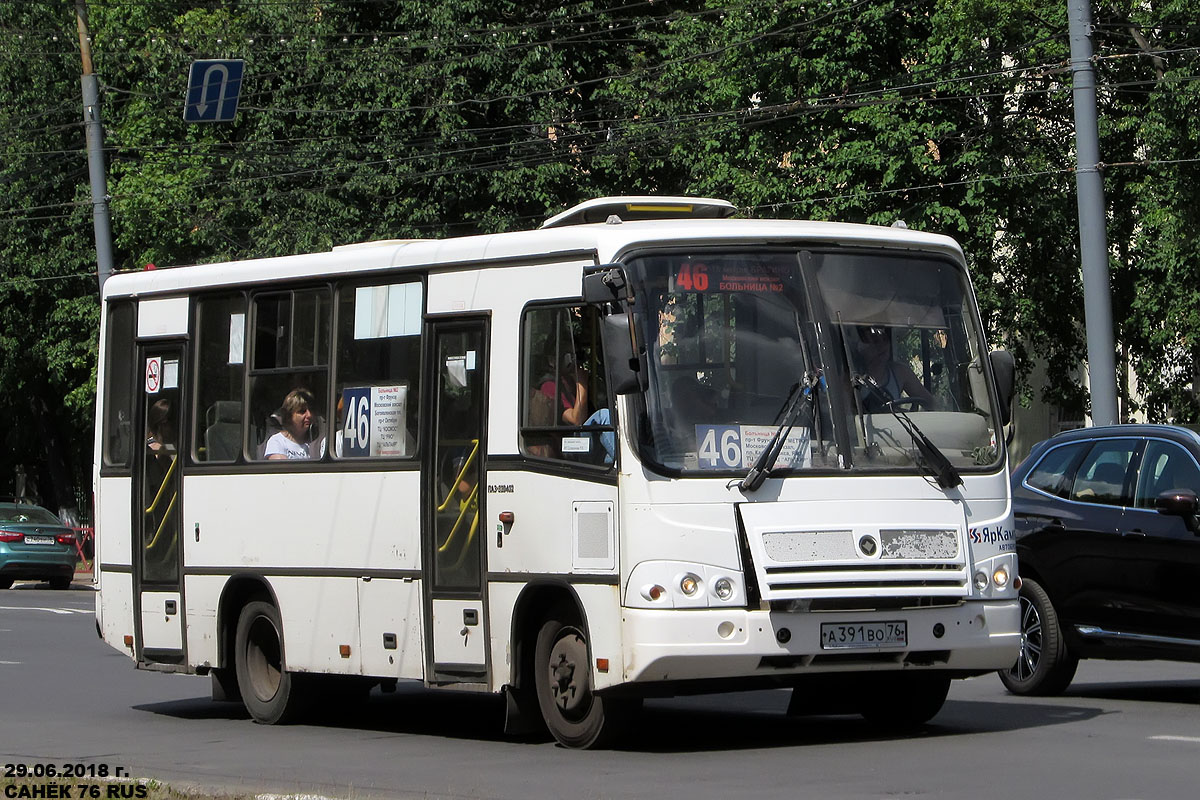 Ярославская область, ПАЗ-320402-05 № А 391 ВО 76