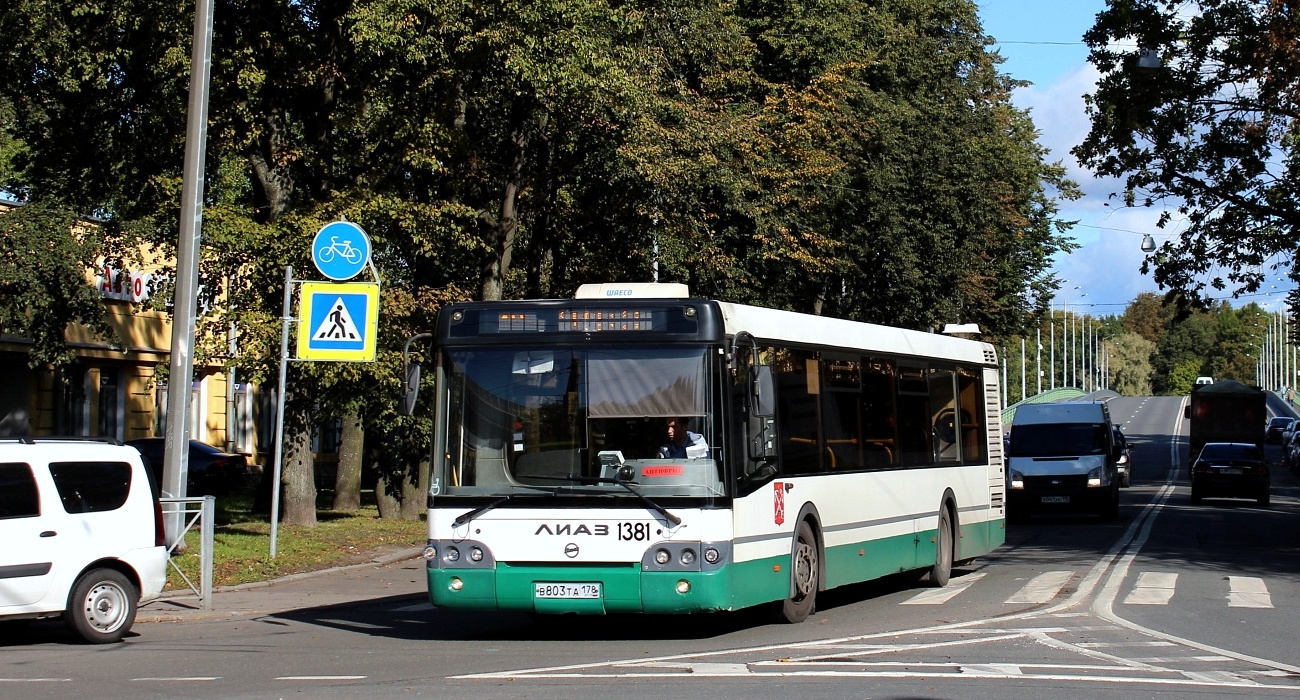 Санкт-Петербург, ЛиАЗ-5292.60 № 1381