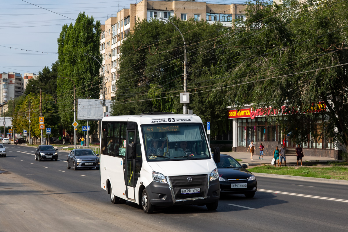 Саратовская область, ГАЗ-A64R42 Next № В 839 ЕХ 164 — Фото — Автобусный  транспорт