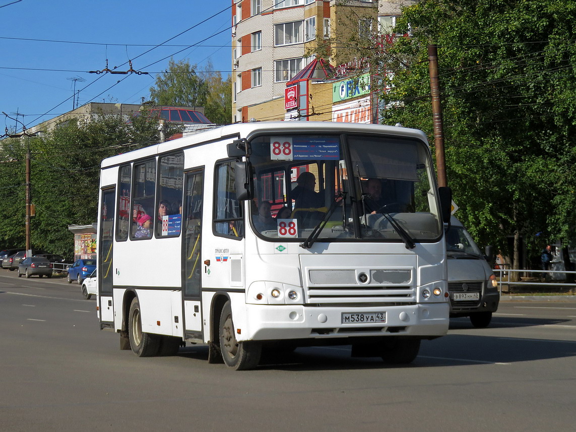 Kirov region, PAZ-320302-11 Nr. М 538 УА 43