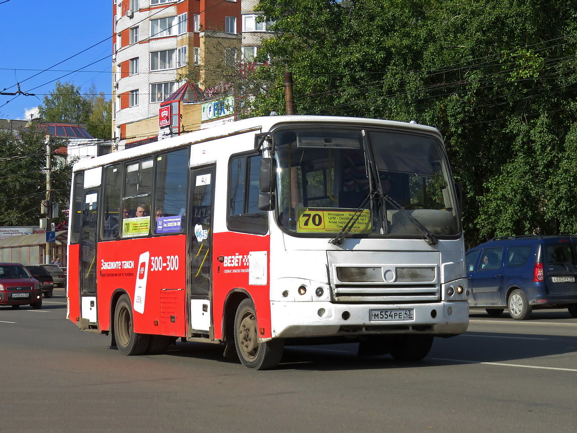 Кировская область, ПАЗ-320402-03 № М 554 РЕ 43