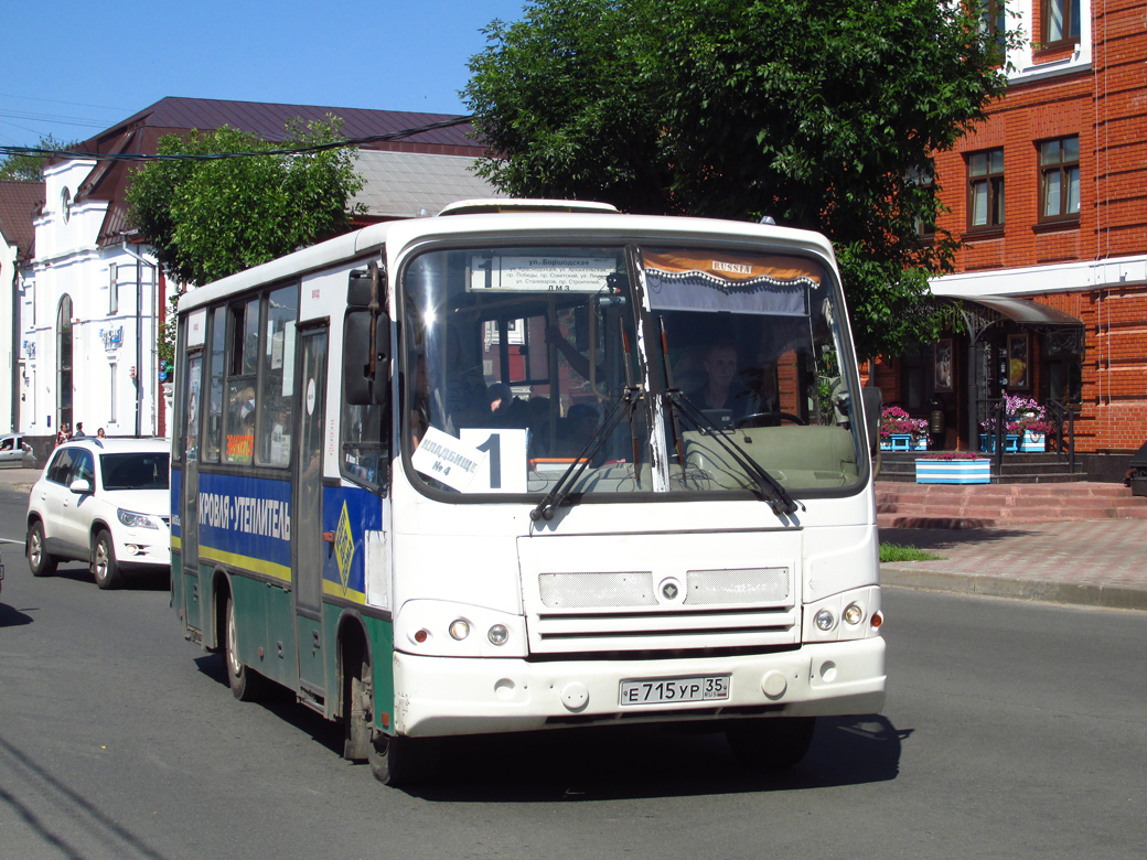 Вологодская область, ПАЗ-320402-03 № Е 715 УР 35