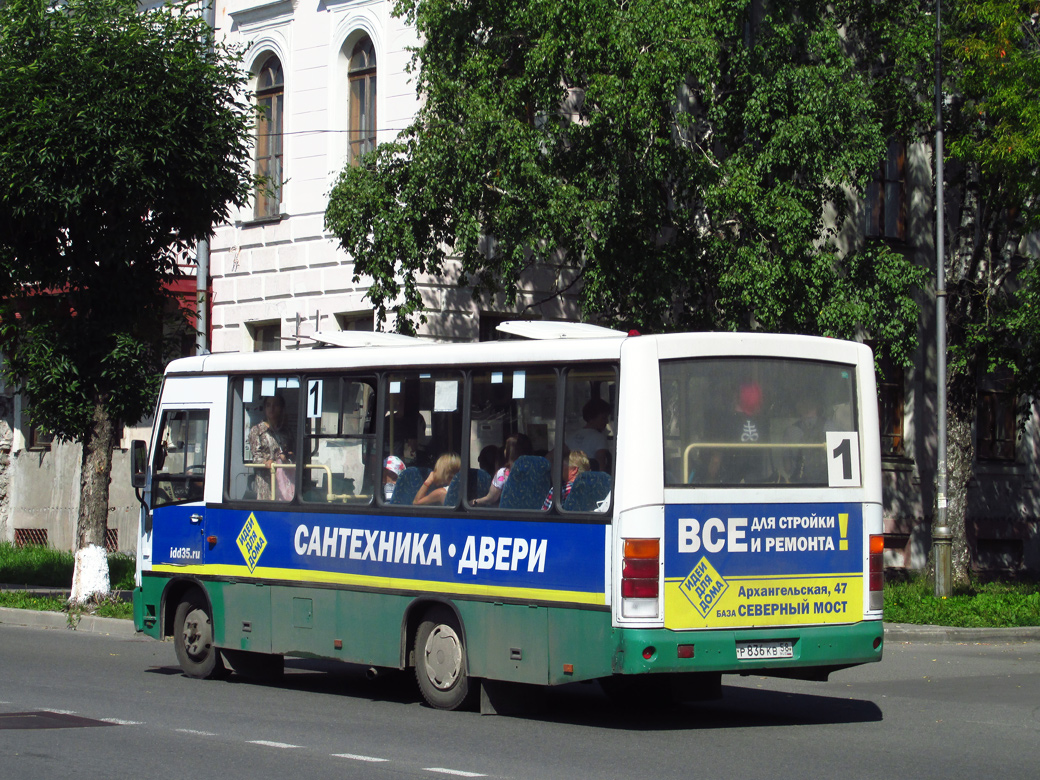 Вологодская область, ПАЗ-320402-03 № Р 836 КВ 58 — Фото — Автобусный  транспорт