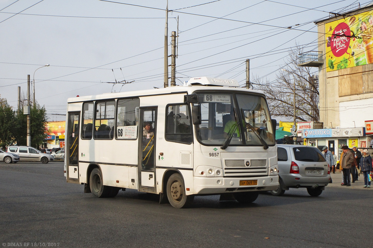 Волгоградская область, ПАЗ-320302-11 № 9857