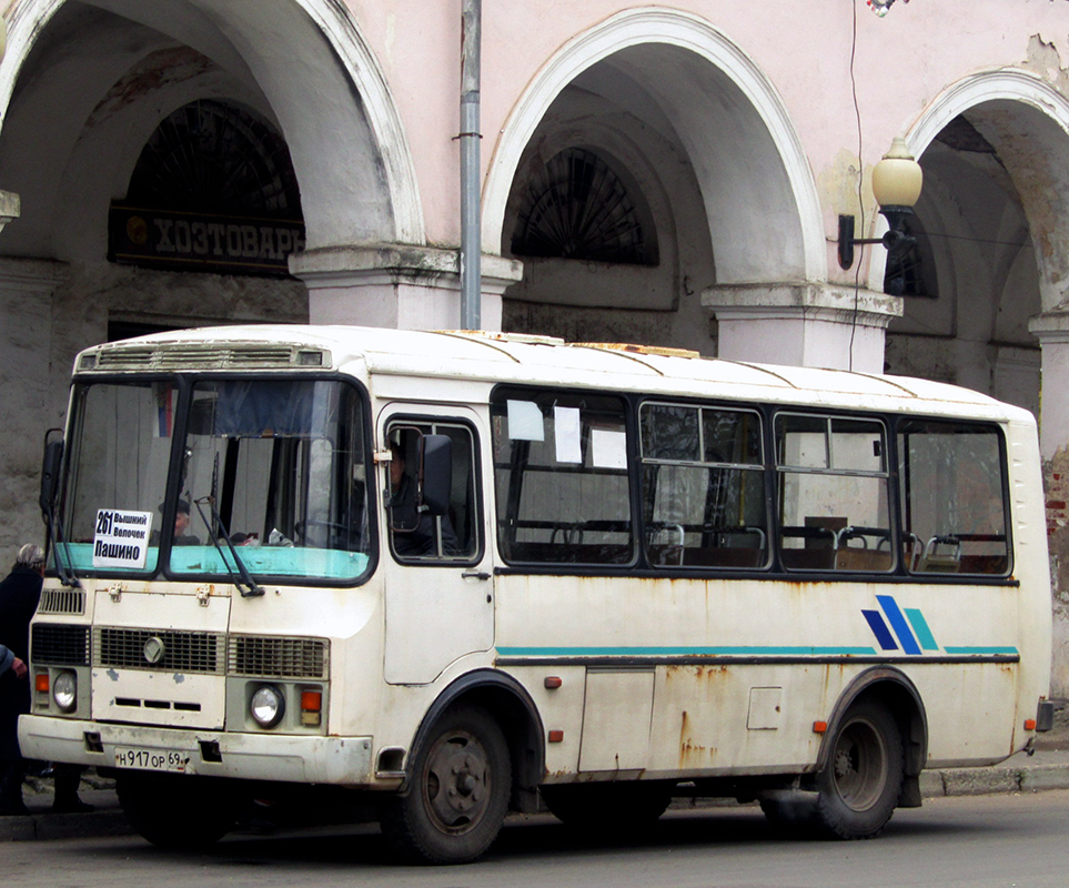 Тверская область, ПАЗ-32053 № Н 917 ОР 69