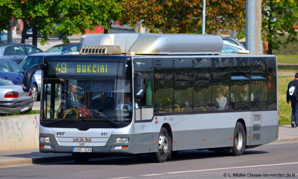 Lithuania, MAN A21 Lion's City NL273 CNG # 941