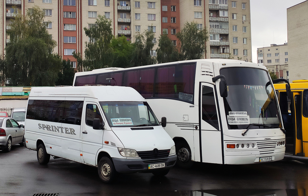 Волынская область, Mercedes-Benz Sprinter W903 313CDI № AC 4688 BK; Волынская область, Ugarte CX-Elite Midi № AC 5528 BH