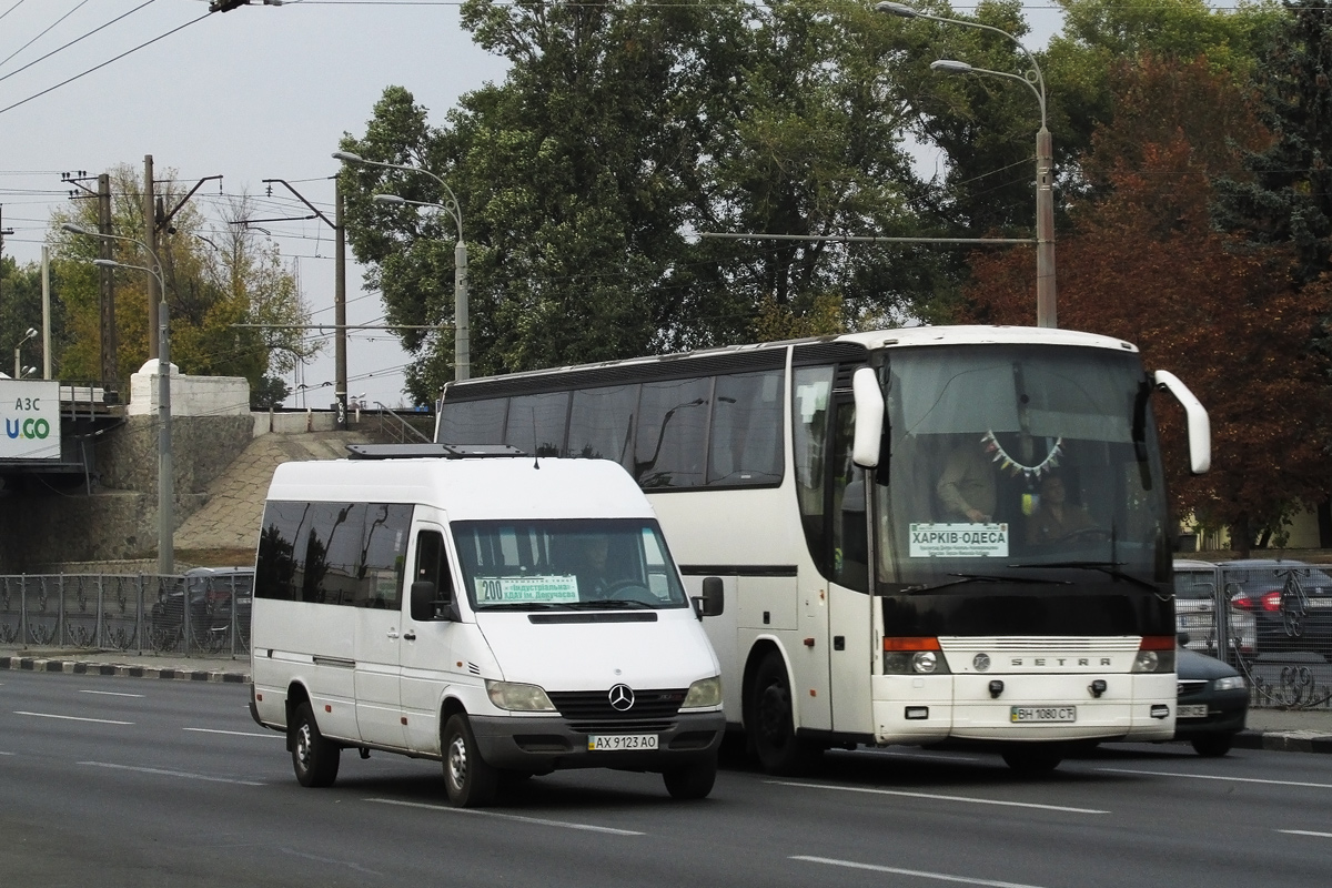 Харьковская область, Mercedes-Benz Sprinter W903 311CDI № AX 9123 AO; Одесская область, Setra S315HDH № BH 1080 CT