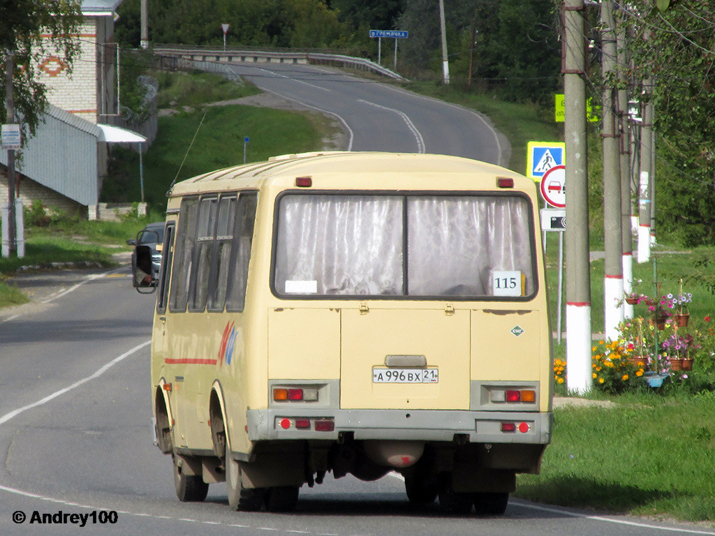 Чувашия, ПАЗ-32053 № А 996 ВХ 21