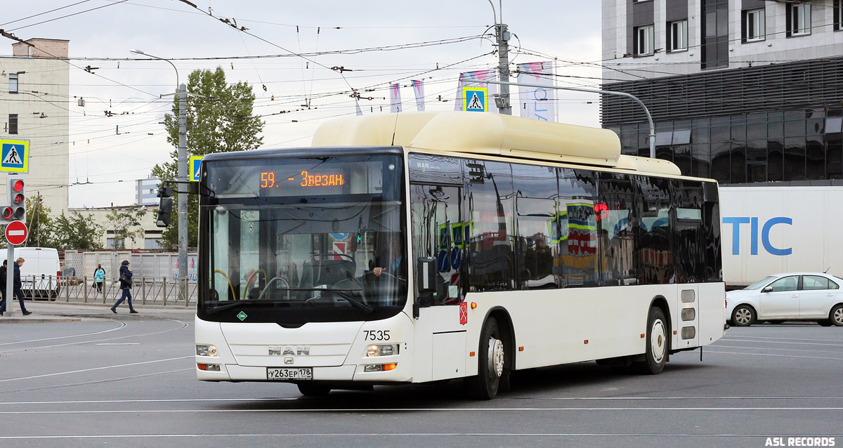 Санкт-Петербург, MAN A21 Lion's City NL313 CNG № 7535