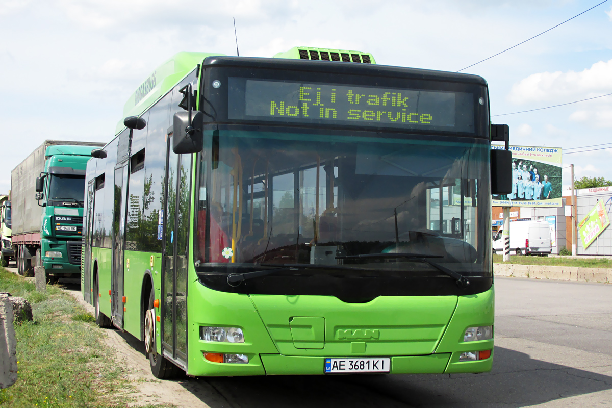 Днепропетровская область, MAN A21 Lion's City NL313 CNG № AE 3681 KI