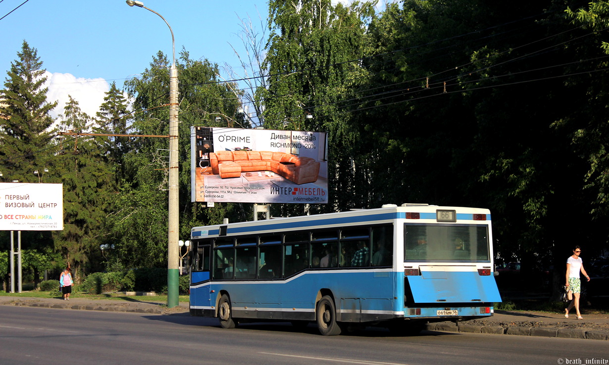 Пензенская область, Mercedes-Benz O405N2 № О 694 МК 58