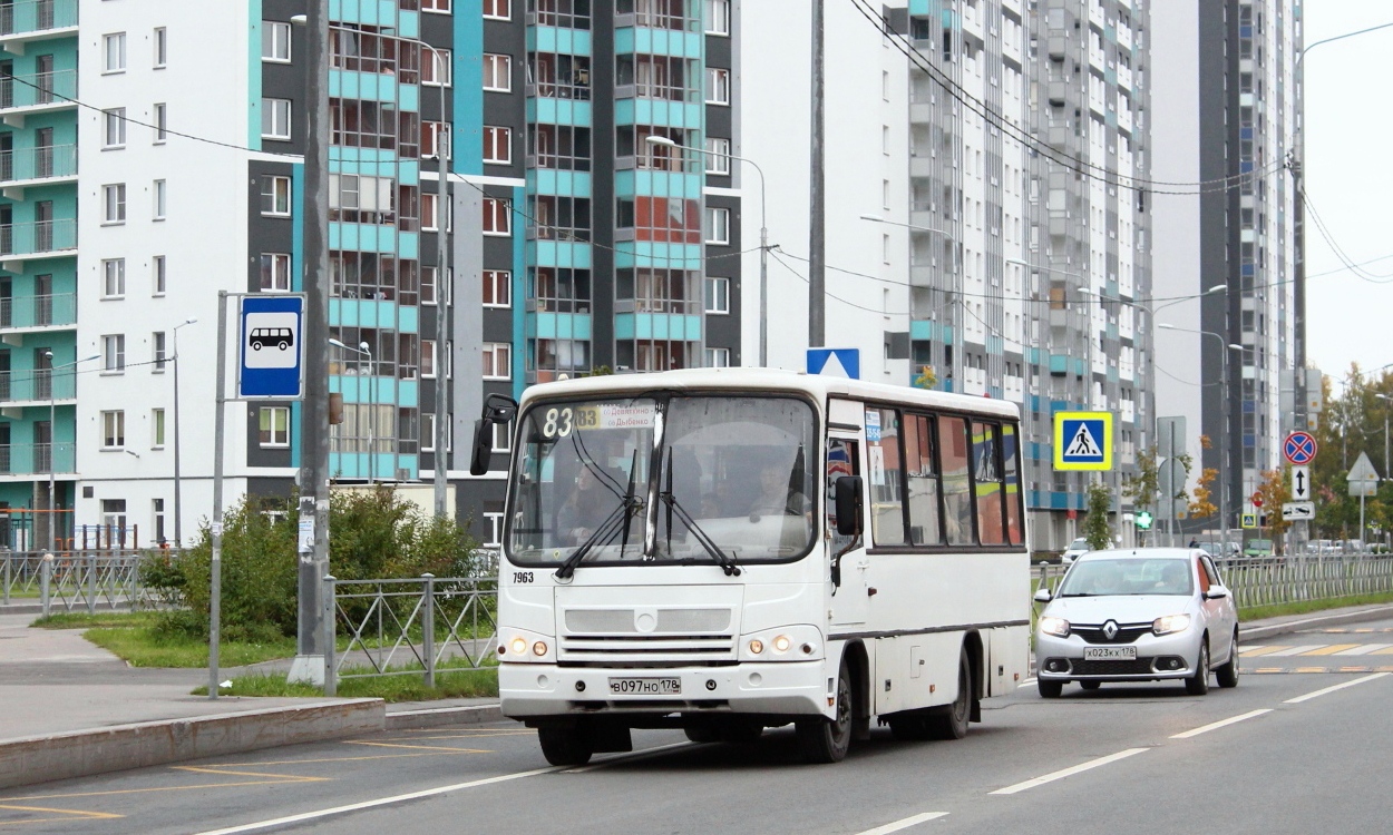 Санкт-Петербург, ПАЗ-320402-05 № 7963