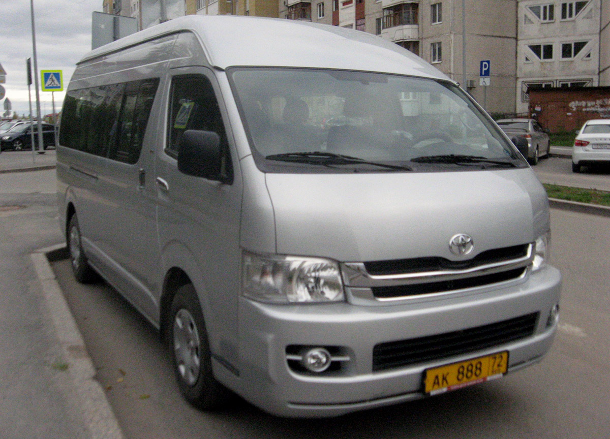 Цюменская вобласць, Toyota HiAce TRH223L № АК 888 72