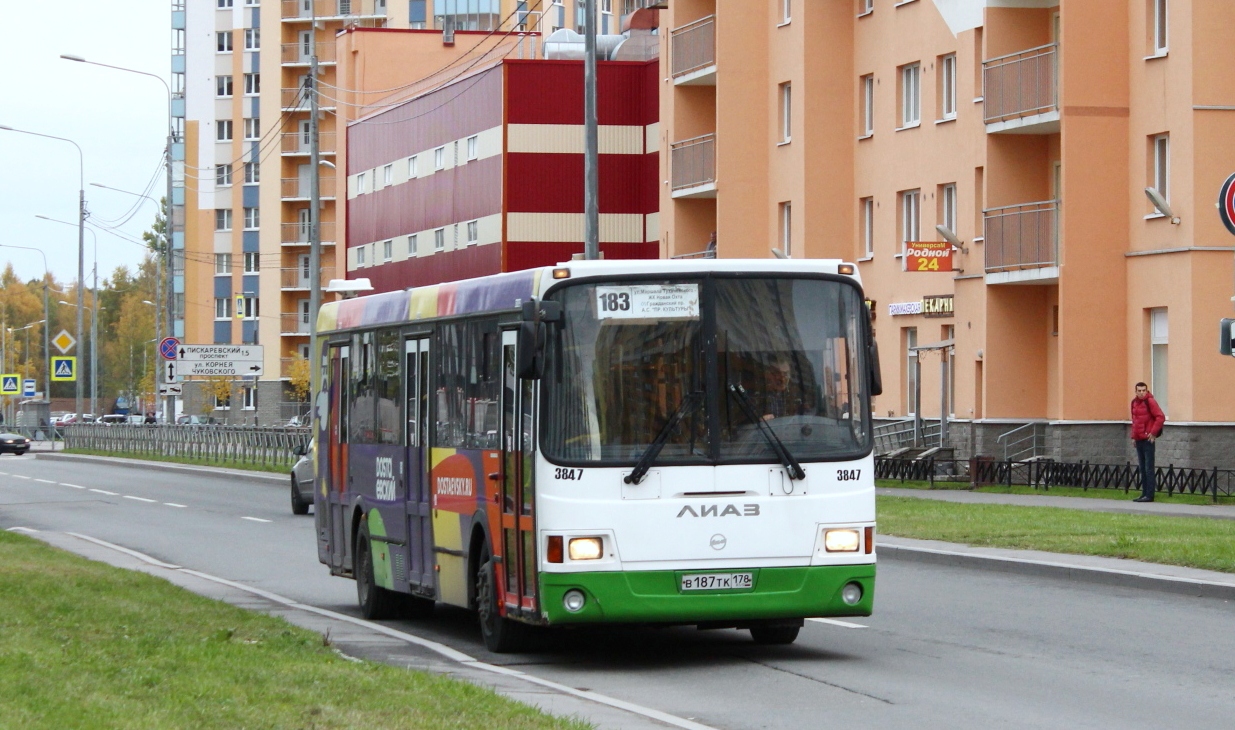 Санкт-Петербург, ЛиАЗ-5293.60 № 3847