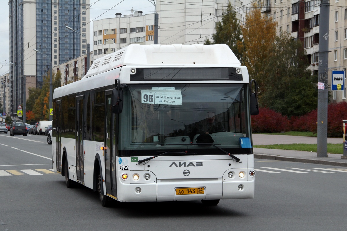 Sankt Peterburgas, LiAZ-5292.67 (CNG) Nr. 4222