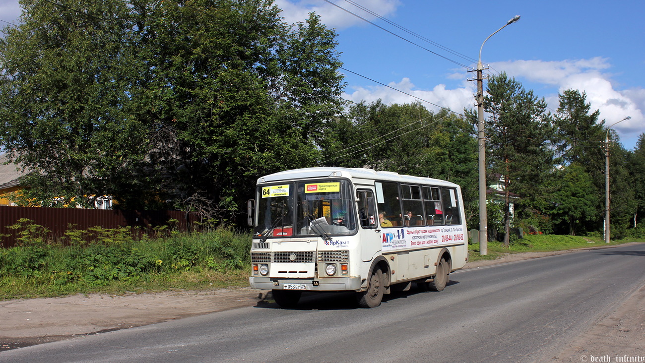 Архангельская область, ПАЗ-32054 № М 053 ЕУ 29