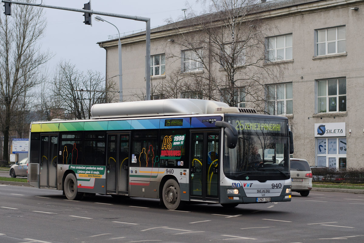 Литва, MAN A21 Lion's City NL273 CNG № 940