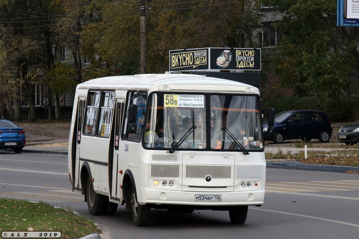 Воронежская область, ПАЗ-32054 № М 534 ВР 136