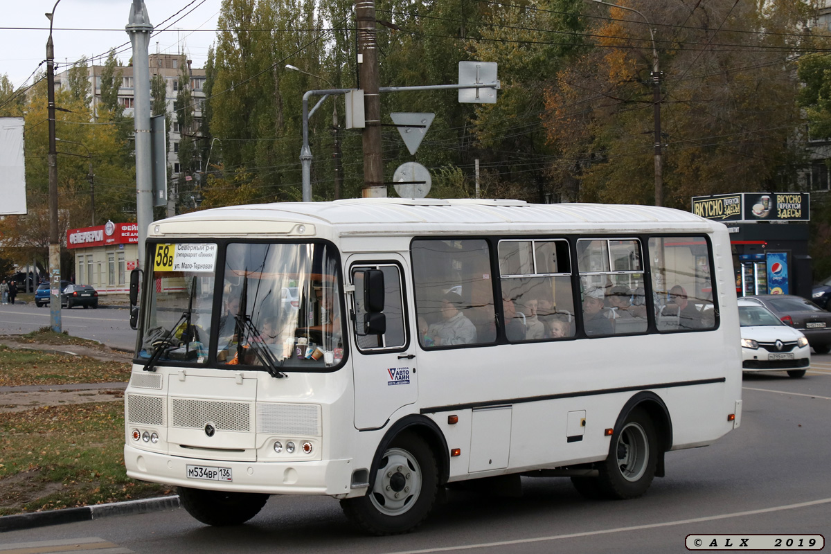 Воронежская область, ПАЗ-32054 № М 534 ВР 136