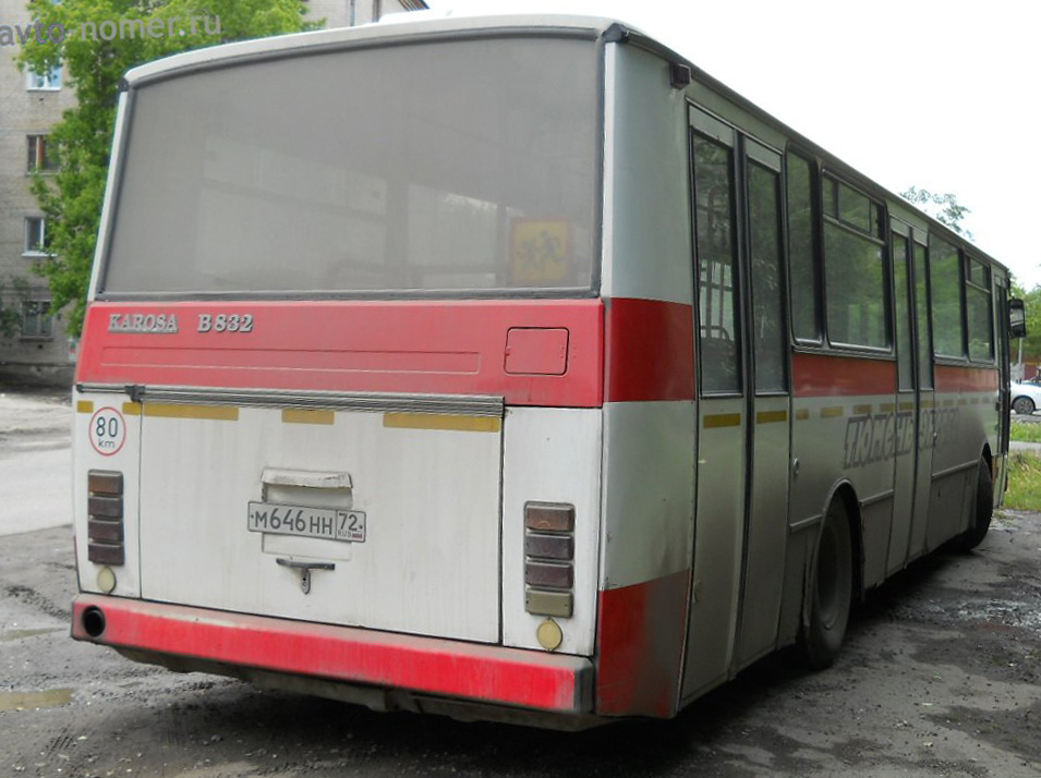 Тюменская область, Karosa B832.1654 № М 646 НН 72
