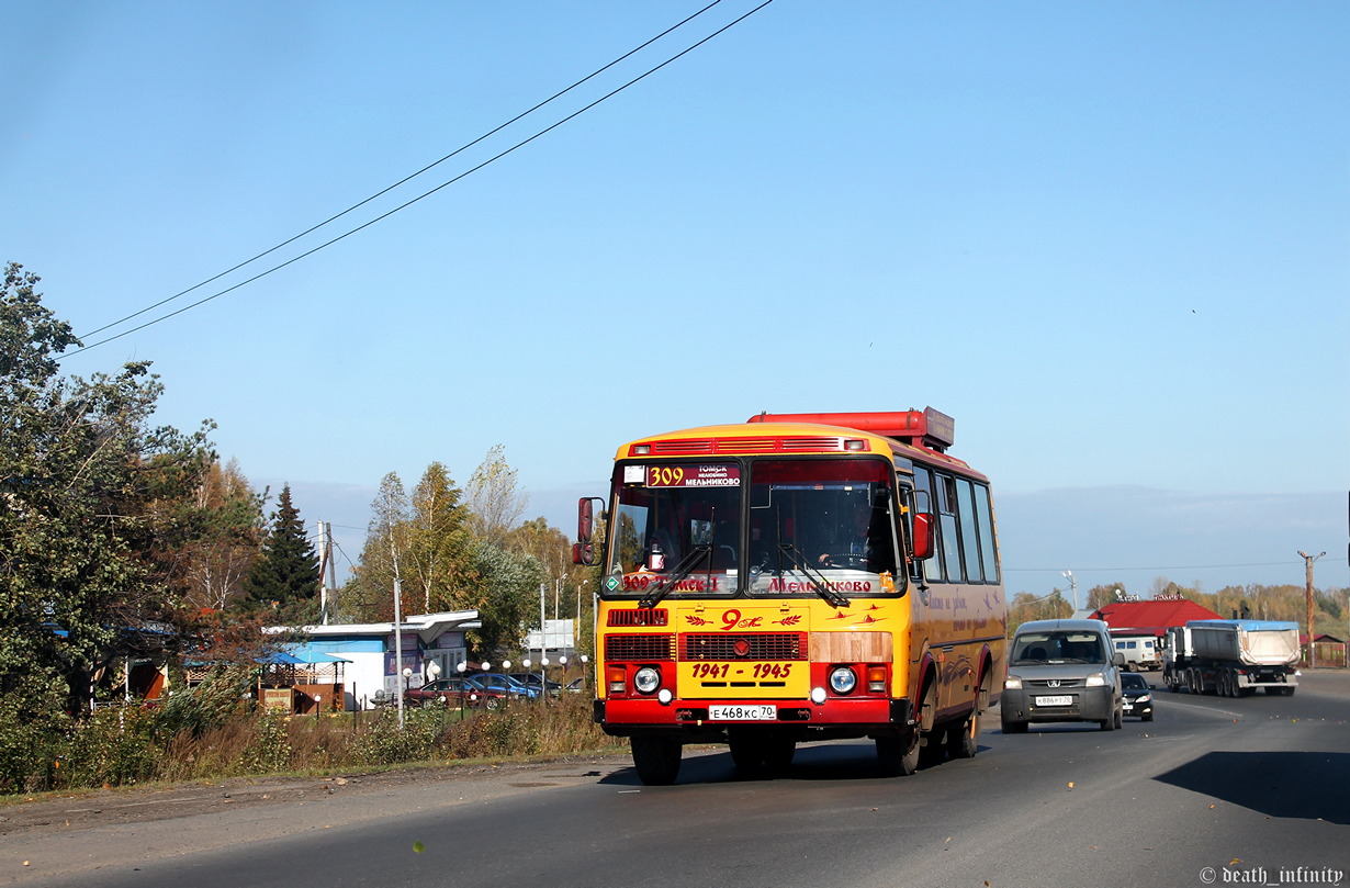 Томская область, ПАЗ-32053-60 № Е 468 КС 70