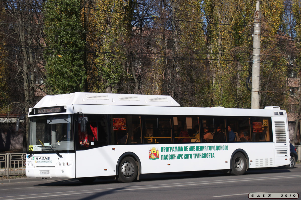 Воронежская область, ЛиАЗ-5292.67 (CNG) № Е 405 ВН 136