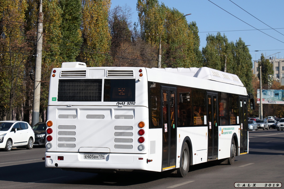 Воронежская область, ЛиАЗ-5292.67 (CNG) № Е 405 ВН 136