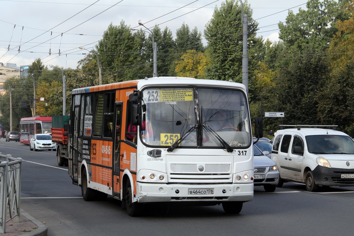 Санкт-Петербург, ПАЗ-320412-05 № 317