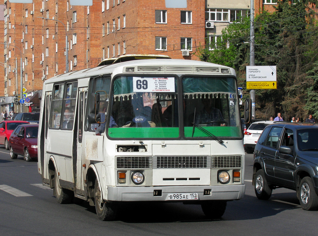 Nizhegorodskaya region, PAZ-32054 # В 985 АЕ 152