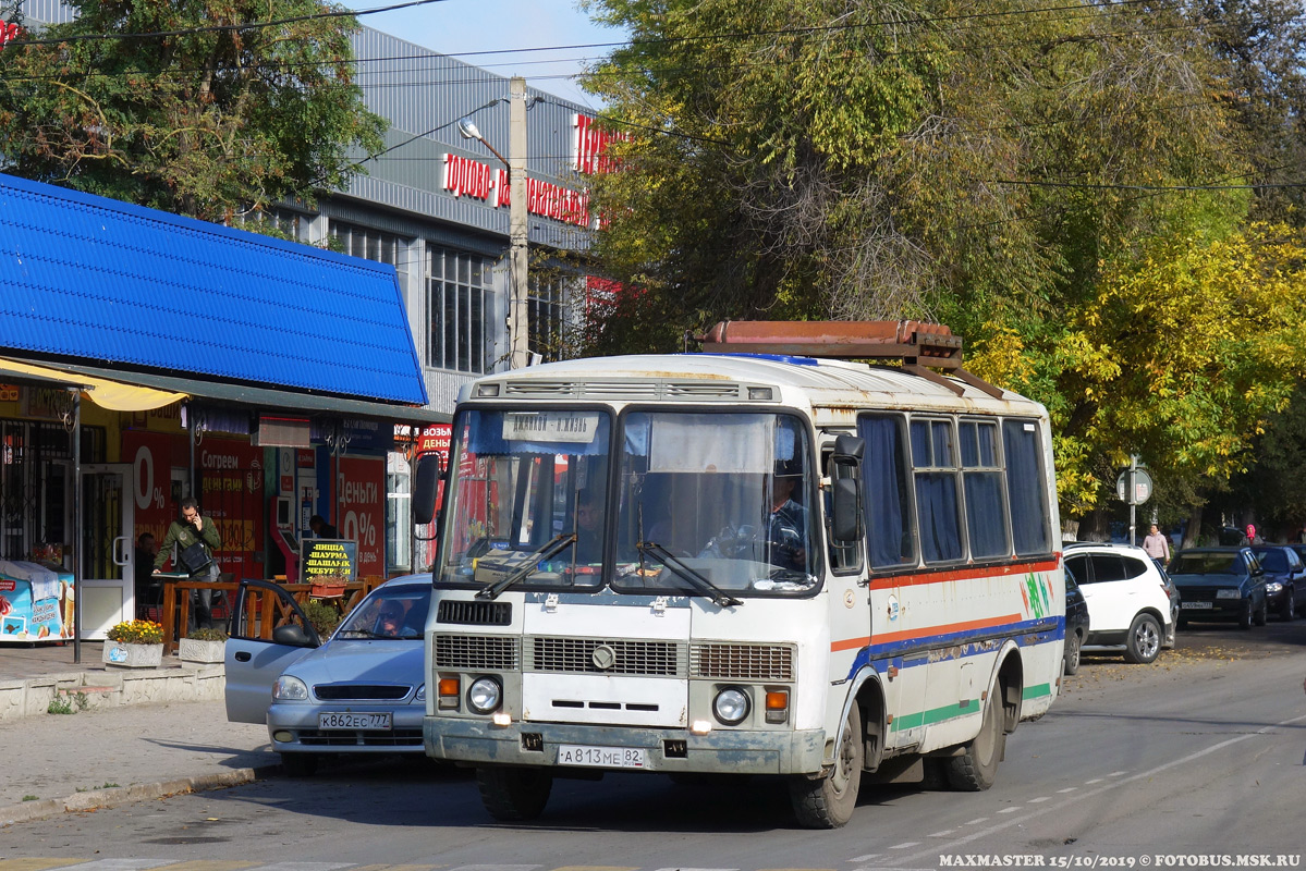 Республика Крым, ПАЗ-32051-110 № А 813 МЕ 82