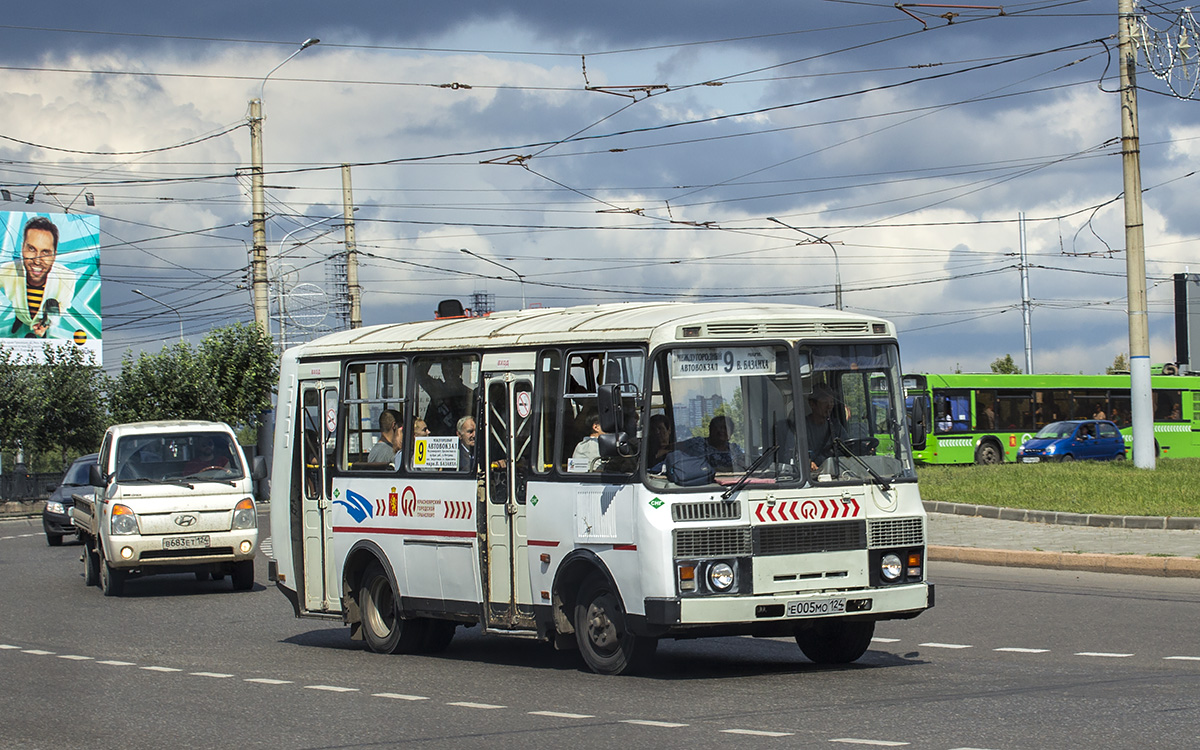 Красноярский край, ПАЗ-32054 № Е 005 МО 124