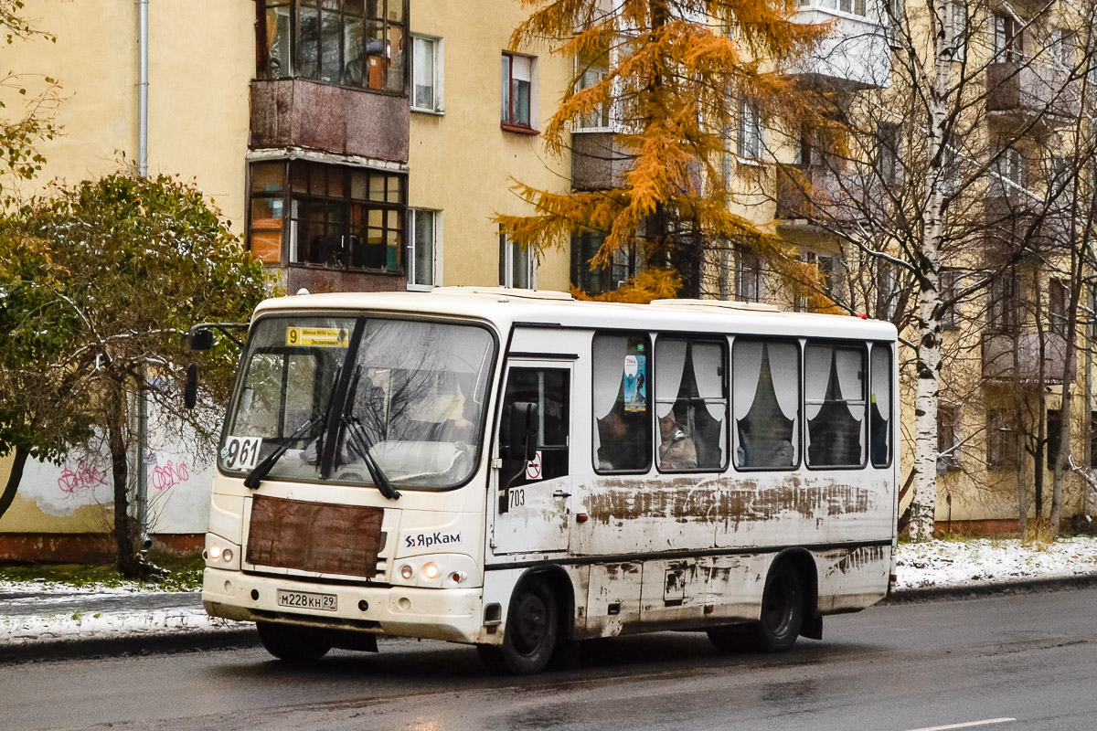 Архангельская область, ПАЗ-320302-08 № 3703