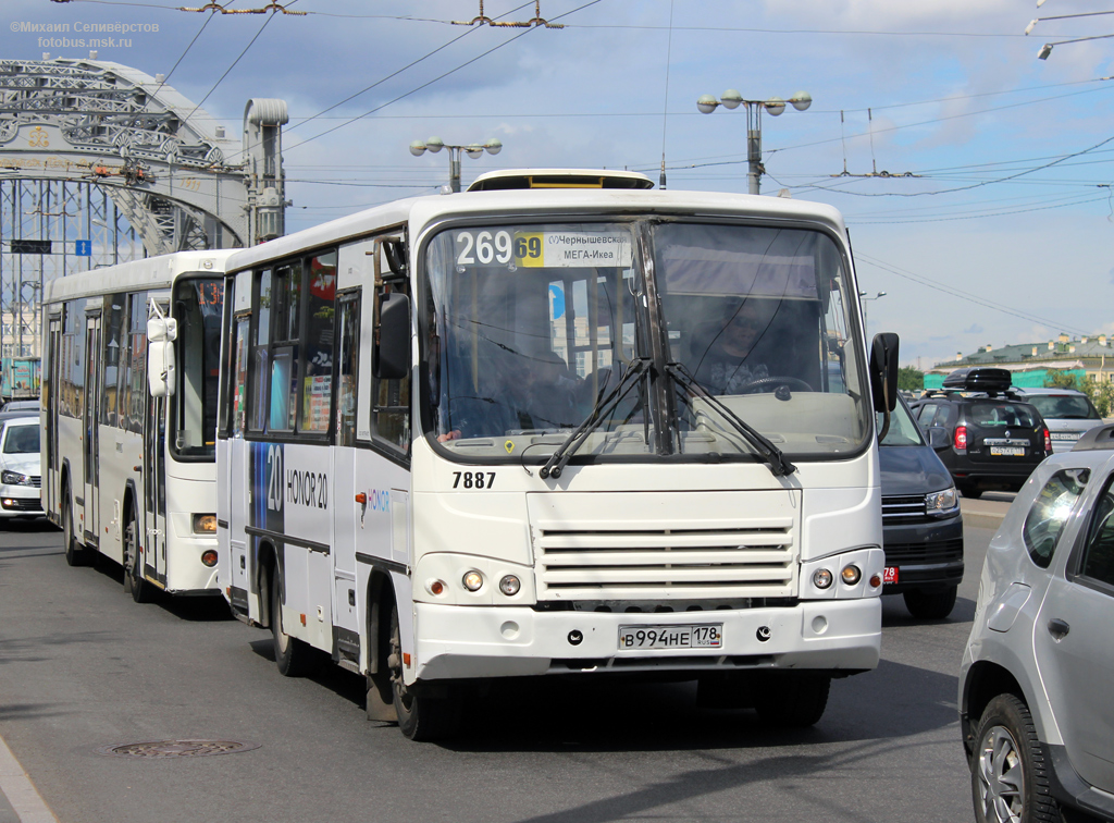 Санкт-Петербург, ПАЗ-320402-05 № 7887