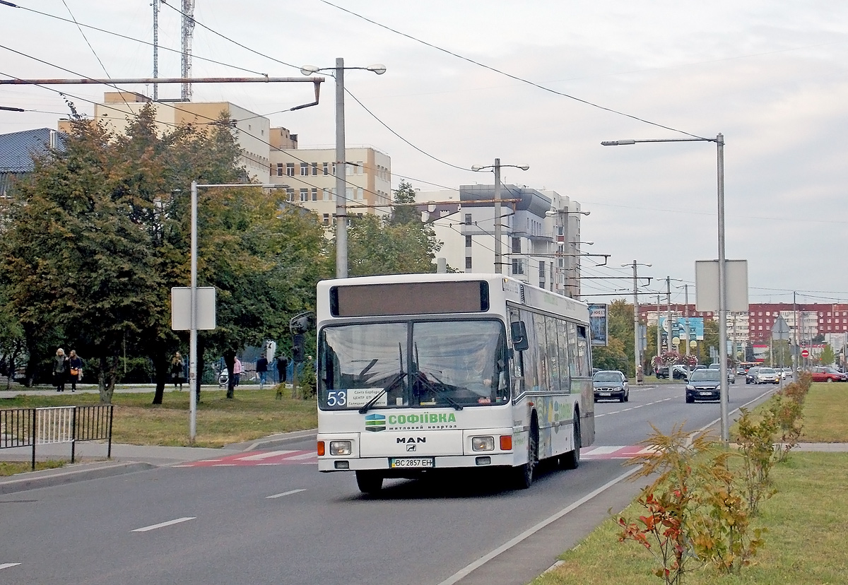 Львовская область, MAN A10 NL202 № BC 2857 EH